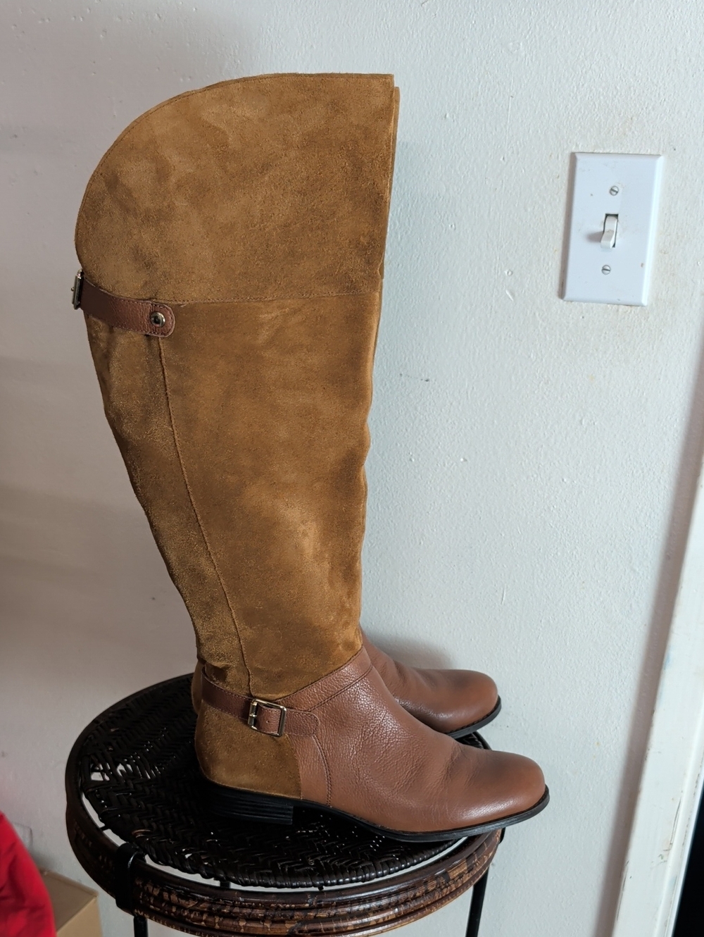 Naturalizer Women's Brown Suede/Leather US Size 10 W Boots
